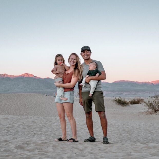 A campervan road trip to Death Valley with a 3-month-old and a toddler