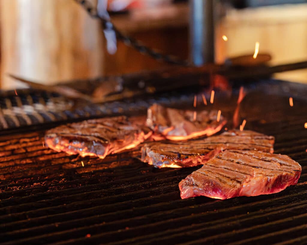 Steaks on a grill, Montana